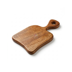 Handcrafted Mango Wood Mini Chopping Board with Easy-Grip Handle | 10x5 Inch Decorative Wooden Cheese Board & Serving Platter for Kitchen, Bar, Charcuterie