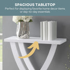 Urbane Crafts Modern Wooden Console Table with Geometric X-Base Design | Contemporary Entryway & Living Room Accent Table