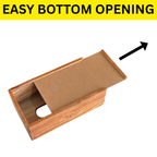 Handcrafted Acacia Wood Rectangular Tissue Box Cover | Decorative Wooden Napkin Dispenser Holder for Dining Table, Living Room, Office & Bathroom