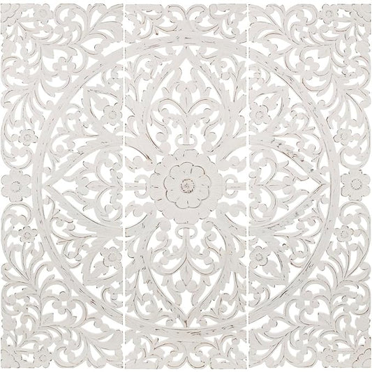 Urbane Crafts Mandala Wooden Wall Panel Set of 3