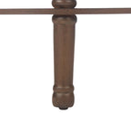 Urbane Crafts Premium Solid Teak Wood Semi-Circular Console Table with Bottom Shelf | Classic Entryway & Living Room Accent Table