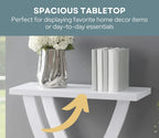 Urbane Crafts Modern Wooden Console Table with Geometric X-Base Design | Contemporary Entryway & Living Room Accent Table