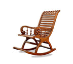 Urbane Crafts Handcrafted Solid Rosewood Rocking Chair | Traditional Wooden Lounge Rocker | Elegant Relaxation Chair