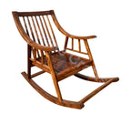 Urbane Crafts Handcrafted Solid Rosewood Cushioned Rocking Chair | Upholstered Wooden Lounge Rocker for Living Room & Relaxation