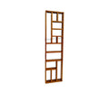 Handcrafted Solid Mango Wood Room Divider & Multi-Tier Display Bookshelf