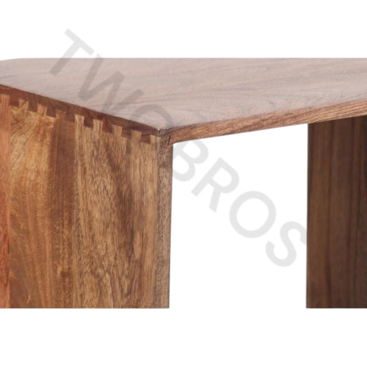 Urbane Crafts Multipurpose Shelf Unit, 5 Tiers, Solid Mango Wood Modern Display Book Rack for Home Office Use | Book Shelves Open Bookcase Showcase Stand | Display Unit Bookshelf for Home Library