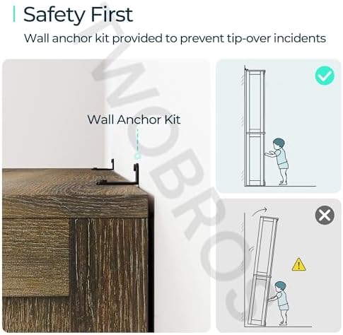 Urbane Crafts Wooden Room Divider Room Partition with Multiple Storage Shelfs Self Standing for Dividing Hall and Kitchen Space Home Office Space Divider Free Standing (48 x 72 x 4 Inches) Visit the TWOBROS Store